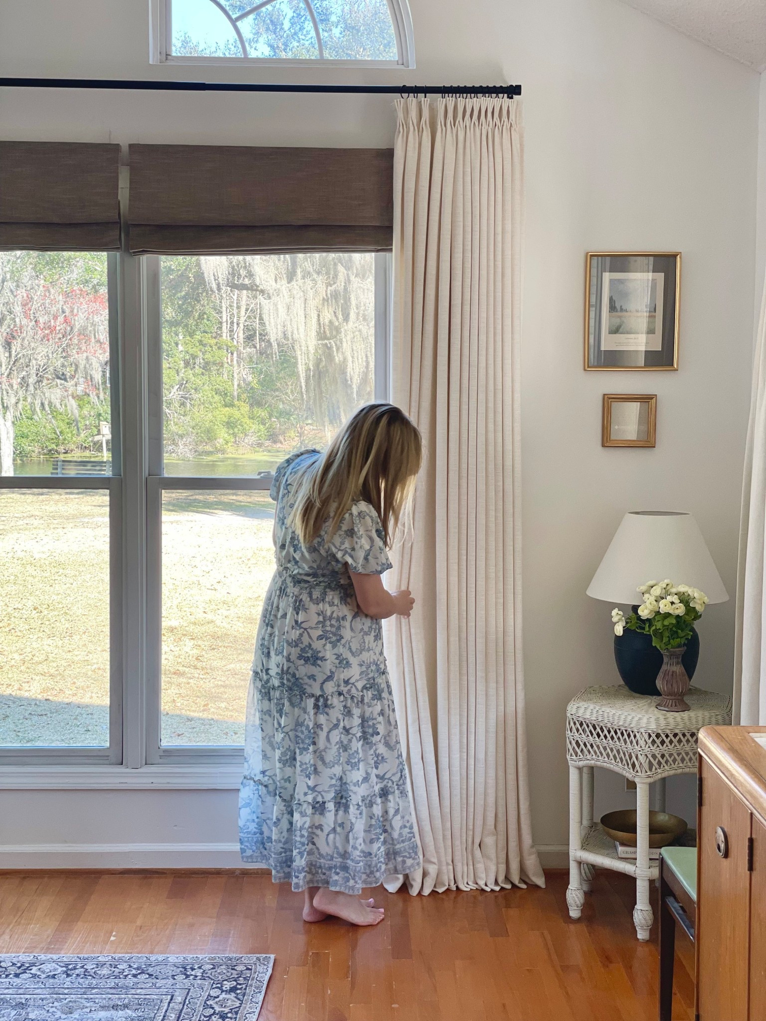 Triple pleat linen curtains with memory training. My dream come true! 

Roman shades, curtains, living room, home decor

#LTKHome #LTKStyleTip