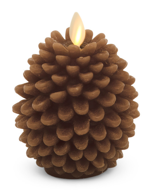 Chalky Unscented Moving Flame Pinecone Led Votive Candle | Decor | Marshalls | Marshalls