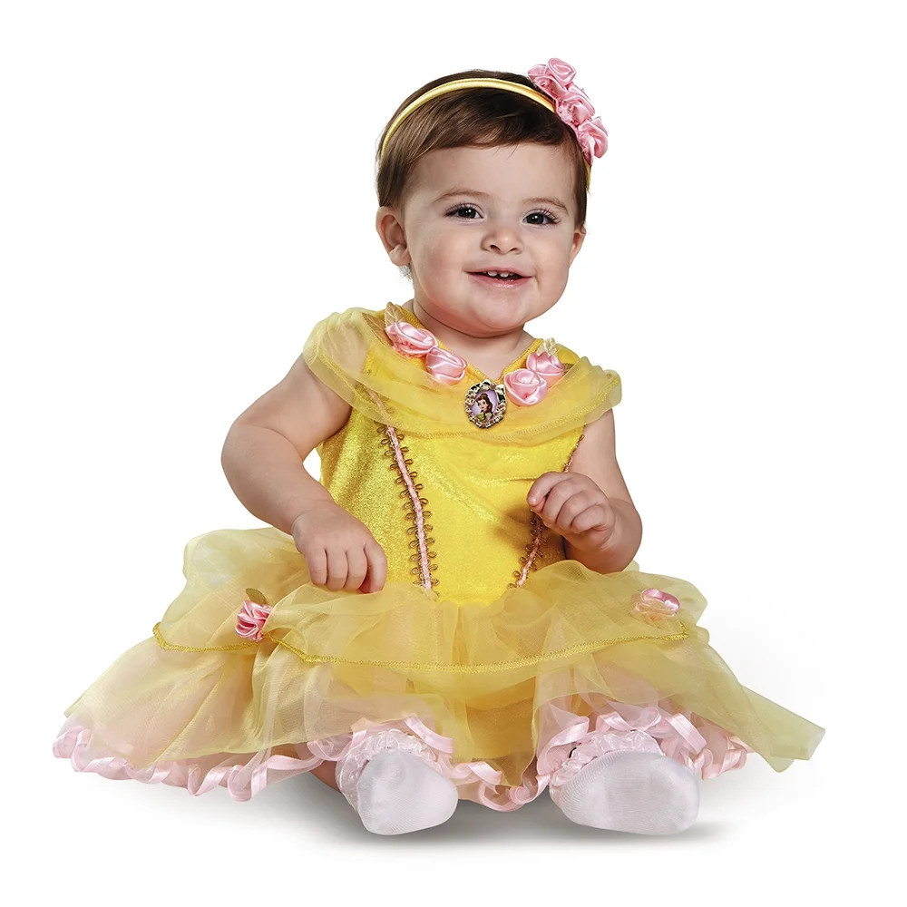 Disguise Disney Princess Beauty & The Beast Infant Deluxe Belle Halloween Costume | Walmart (US)