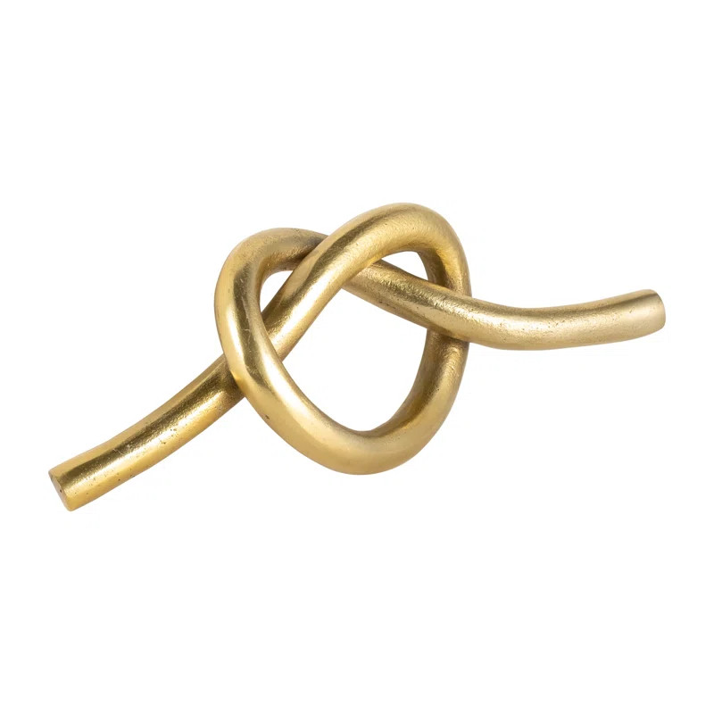 Metal Knot Sculpture - 12" x 5" x 3" | Wayfair North America