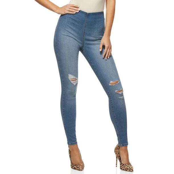Sofia Jeans by Sofia Vergara Women’s Rosa Curvy High Rise Ankle Jeggings - Walmart.com | Walmart (US)