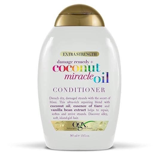 OGX Extra Strength Damage Remedy + Coconut Miracle Oil Conditioner, 13 Ounce | Amazon (US)