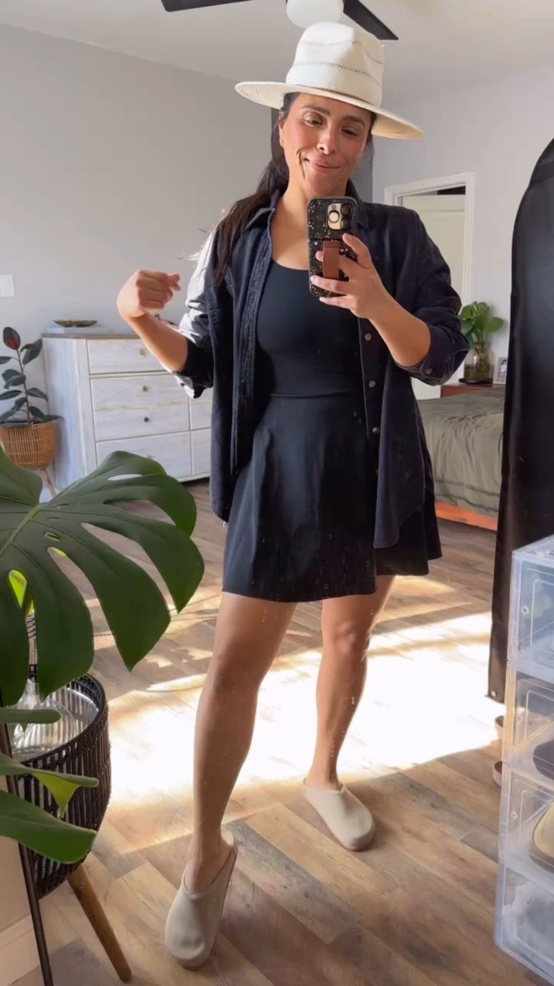 Tennis dress outfit 
Spring outfit 
Rothy’s 
Clogs 
Aritzia 
Denim shirt outfit 
Amazon dress
Affordable fashion 
Mom outfit 

#LTKPetite #LTKOver40 #LTKMidsize