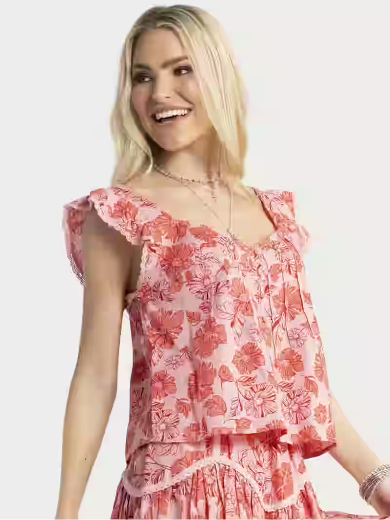 Jessica Simpson Women's Kera Pintuck Blouse, Sizes XS-XL - Walmart.com | Walmart (US)