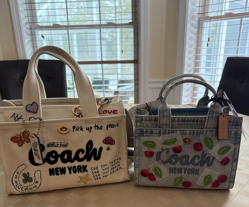 Cargo Mini Denim Cherry Embroidery Tote Bag 20 | Macy's