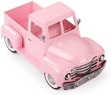 Pylemon Vintage Pink Truck Decor, Farmhouse Pick-up Truck Spring Decorations, Decorative Tabletop... | Amazon (US)