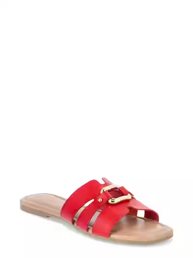 Time and Tru Women's Hardware Slide Sandal | Walmart (US)