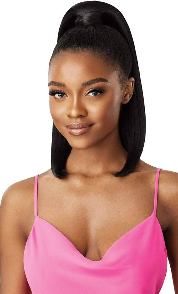 Outre PRETTY QUICK Premium Heat Resistant Synthetic Salon Style Wrap Ponytail Bulk-Free Quick Eas... | Amazon (US)