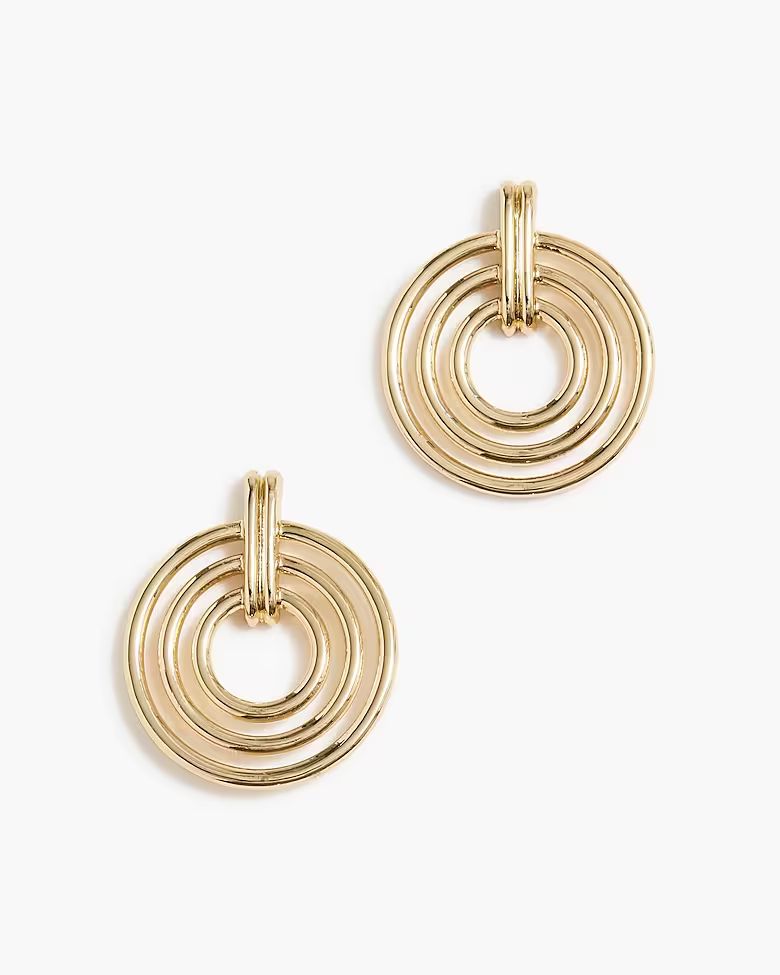 Gold circle-hoop earrings | J.Crew Factory