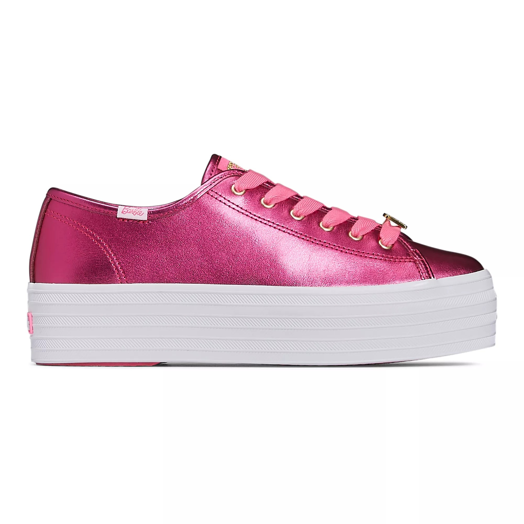 Keds x Barbie™️ Triple Up Metallic Leather Lace Up | Keds US