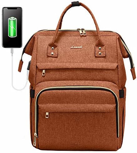 Laptop Backpack Women Teacher Backpack Nurse Bags, 15.6 Inch Womens Work Backpack Purse Waterproo... | Amazon (US)
