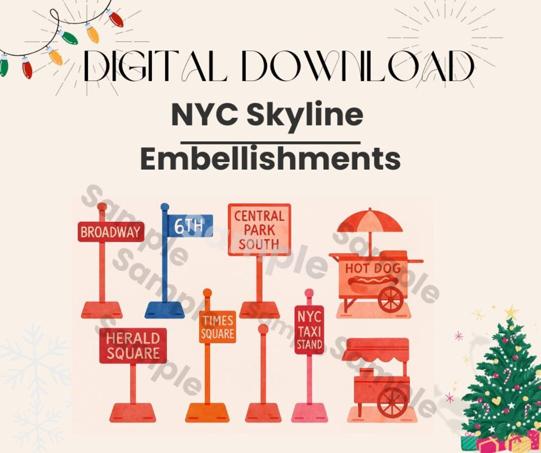 NYC Street Signs Printable Set | Instant Download - Etsy | Etsy (US)