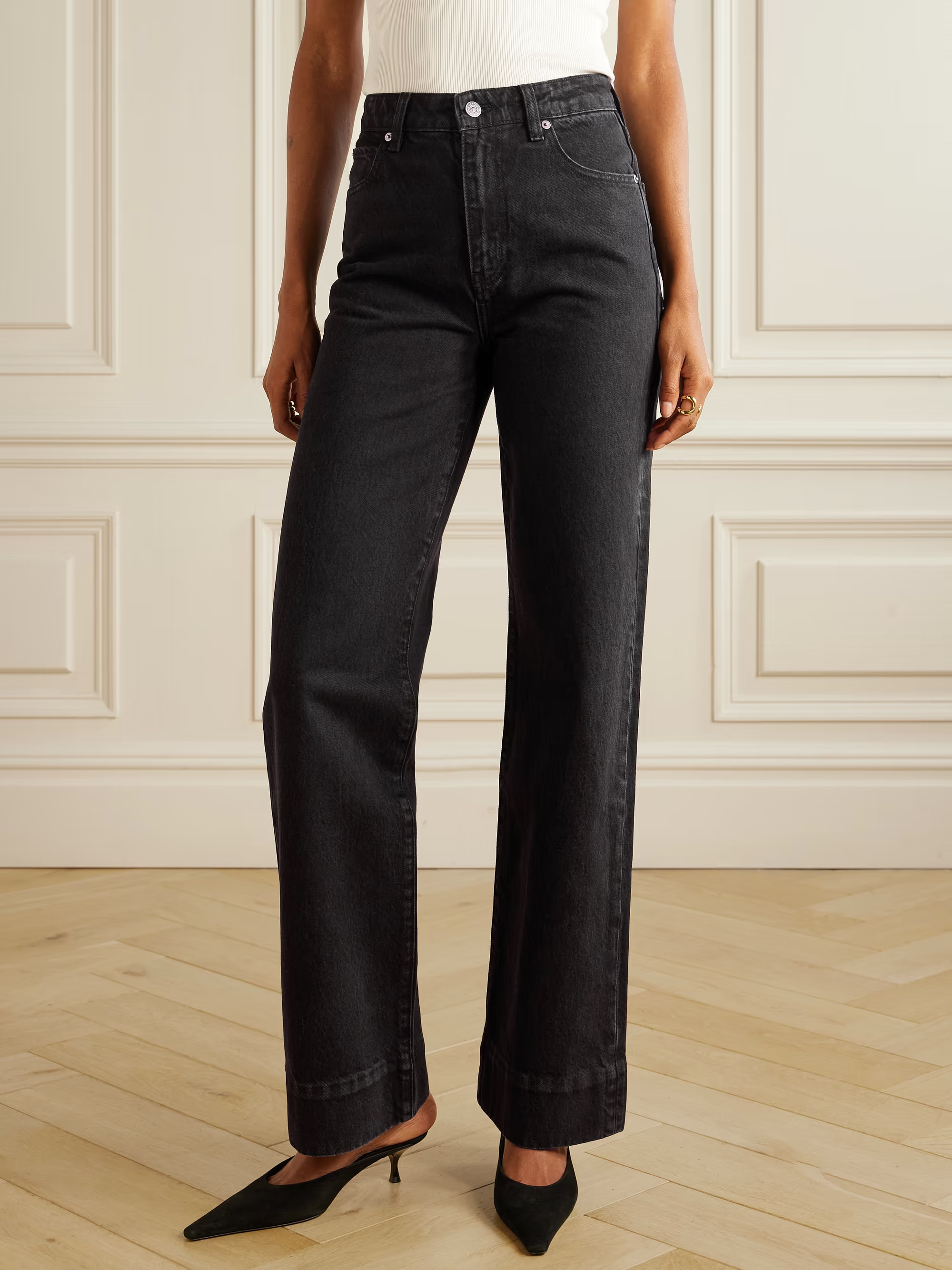The Streamline high-rise straight-leg jeans | NET-A-PORTER APAC