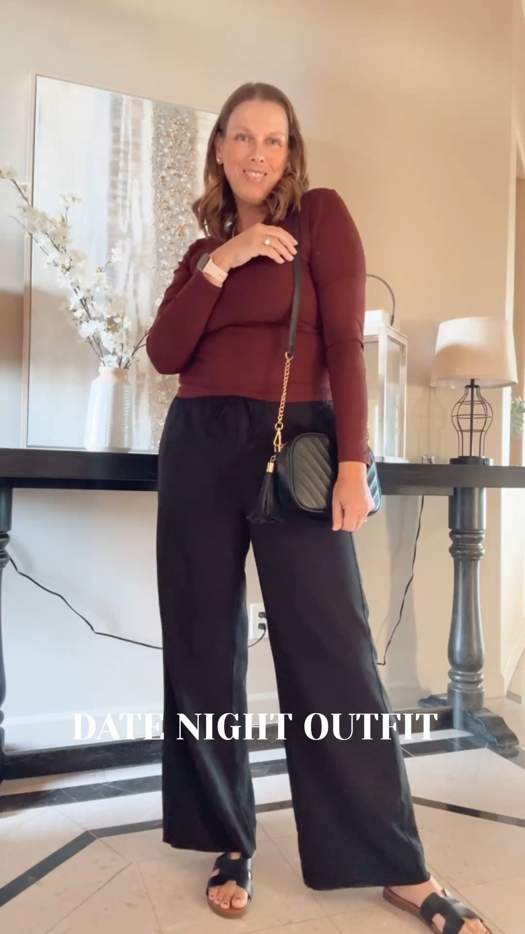 Casual date night outfit 

Date night look, casual elevated style, wide leg pants outfit, effortless outfit, mom outfit, affordable outfit ideas

#LTKOver40 #LTKSeasonal #LTKSpringSale