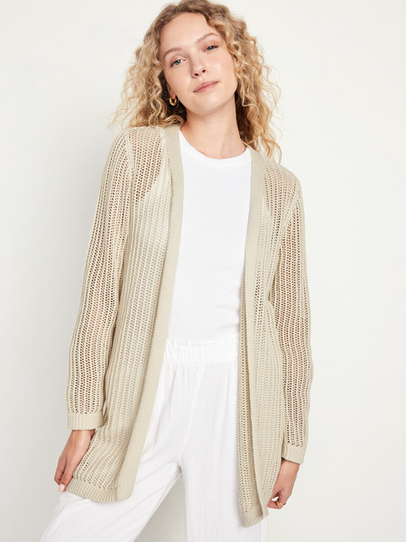 Open-Front Longline Sweater | Old Navy (US)