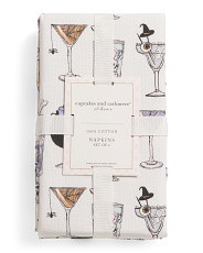 Halloween Drinks Set Of Four Napkins | TJ Maxx