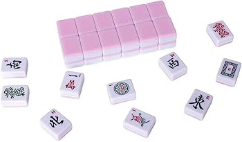 American Mahjong Set with 166 Pink Back Tiles (1.2', Tiles Only), Mah Jongg Game Set | Amazon (US)