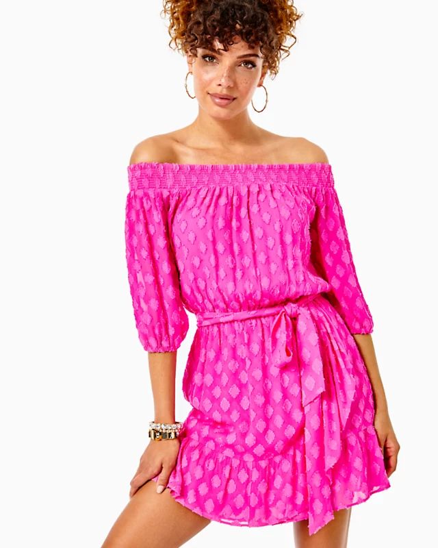 Rochelle Off-The-Shoulder Romper | Lilly Pulitzer