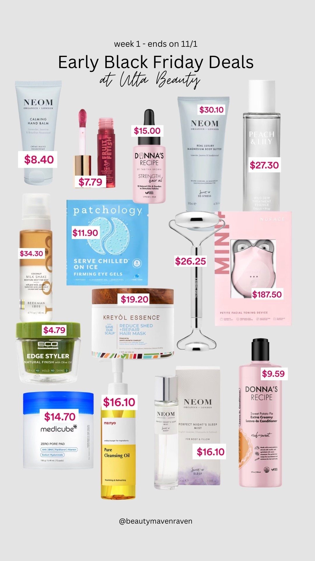 Early Black Friday Deals at Ulta Beauty. This sale set ends in November 1st 

#LTKFindsUnder100 #LTKBeauty