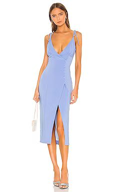 Camila Coelho Aaliyah Midi Dress in Periwinkle Blue from Revolve.com | Revolve Clothing (Global)