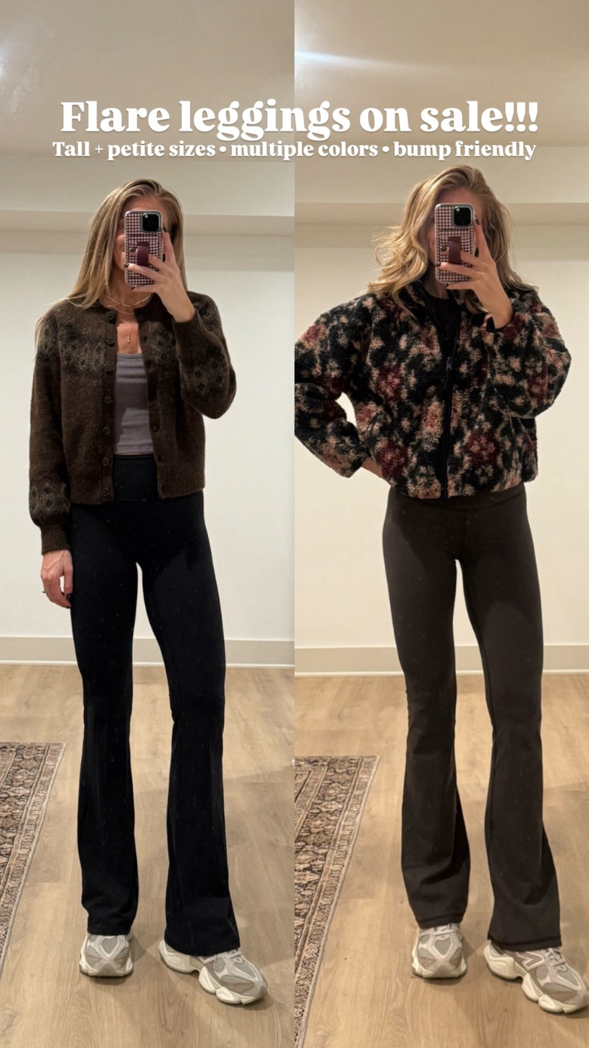 Flare leggings on sale! Tall sizes and bump friendly. I’ve had the black pair for 3-4 years. I wear size small tall but going to get a medium tall to grow with the bump! 

Wearing mediums in tops




Athleta, mom outfit, comfy outfit, tall sizes 

#LTKTall #LTKActive #LTKmomlife