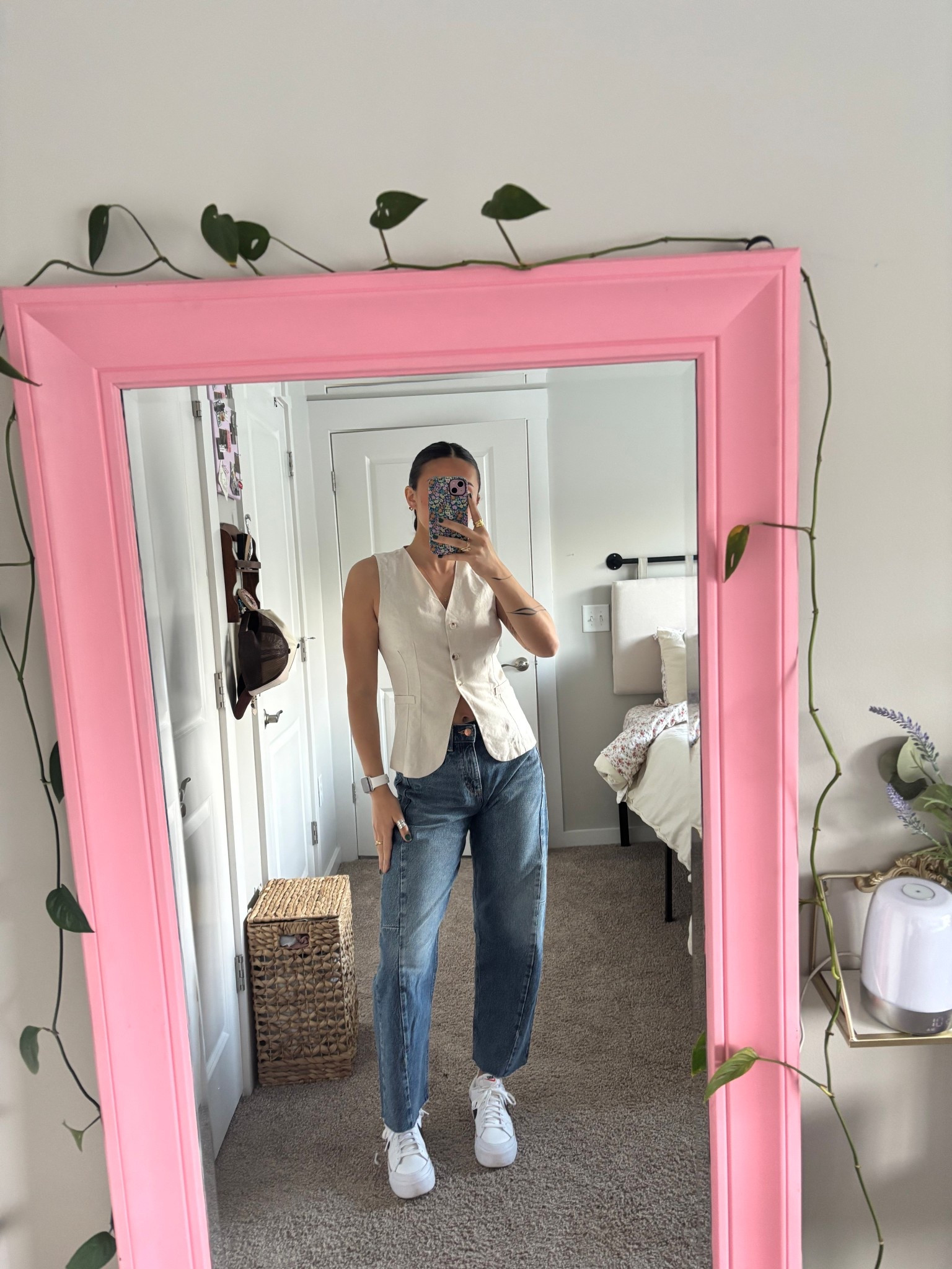 Thrifting ootd!! Top: Marshall’s, jeans are Lee barrel jeans, shoes are Nike ! 

#LTKootd #LTKFindsUnder100 #LTKGiftGuide