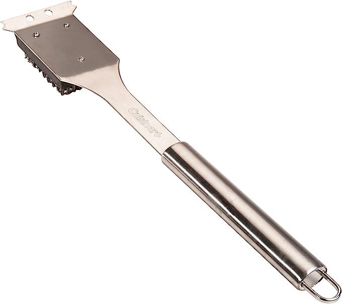 Cuisinart CCB-5014 BBQ Grill Cleaning Brush and Scraper, 16.5", Stainless Steel, 16. 5" | Amazon (US)