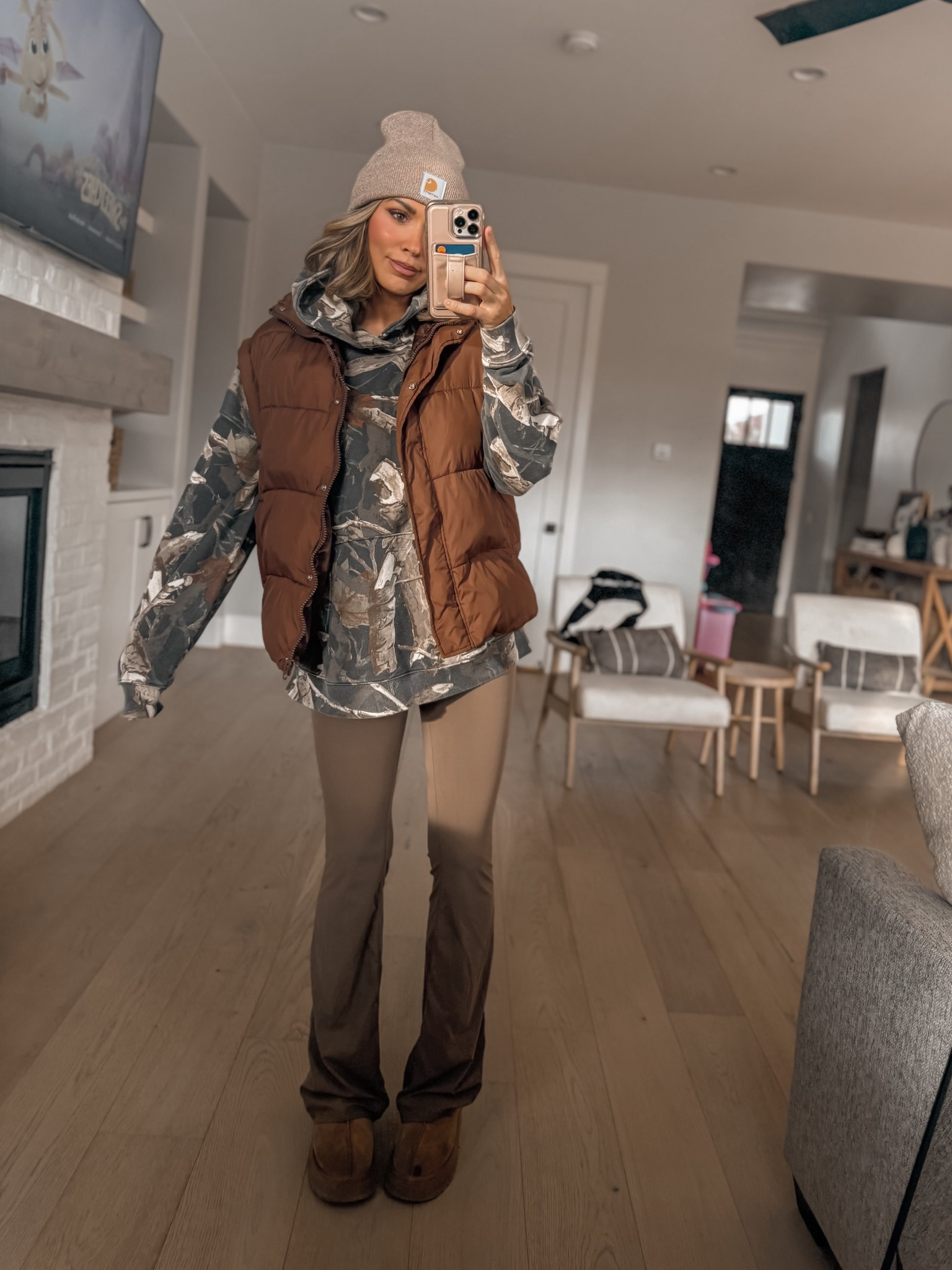 Leggings come in 37 inch inseam! Wearing a ultra tall 
Hoodie size large vest mediumm

#LTKFindsUnder50 #LTKTall #LTKOver40