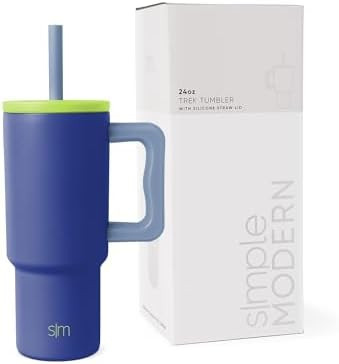 Simple Modern Kids 24 oz Tumbler with Handle and Silicone Straw Lid | Spill Proof and Leak Resist... | Amazon (US)