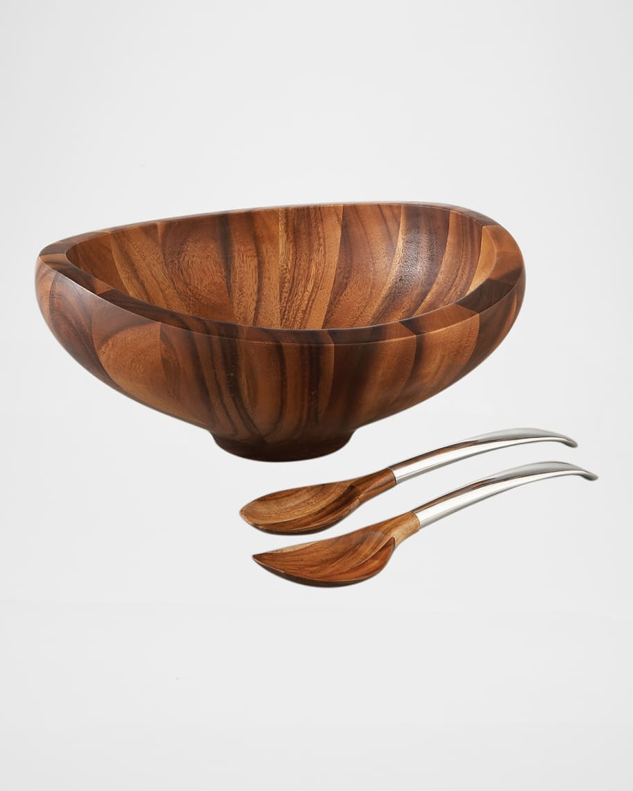 Nambe Butterfly Salad Set | Neiman Marcus