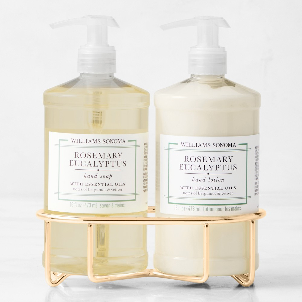 Williams Sonoma Rosemary Eucalyptus Hand Soap & Lotion 3-Piece Set | Williams-Sonoma