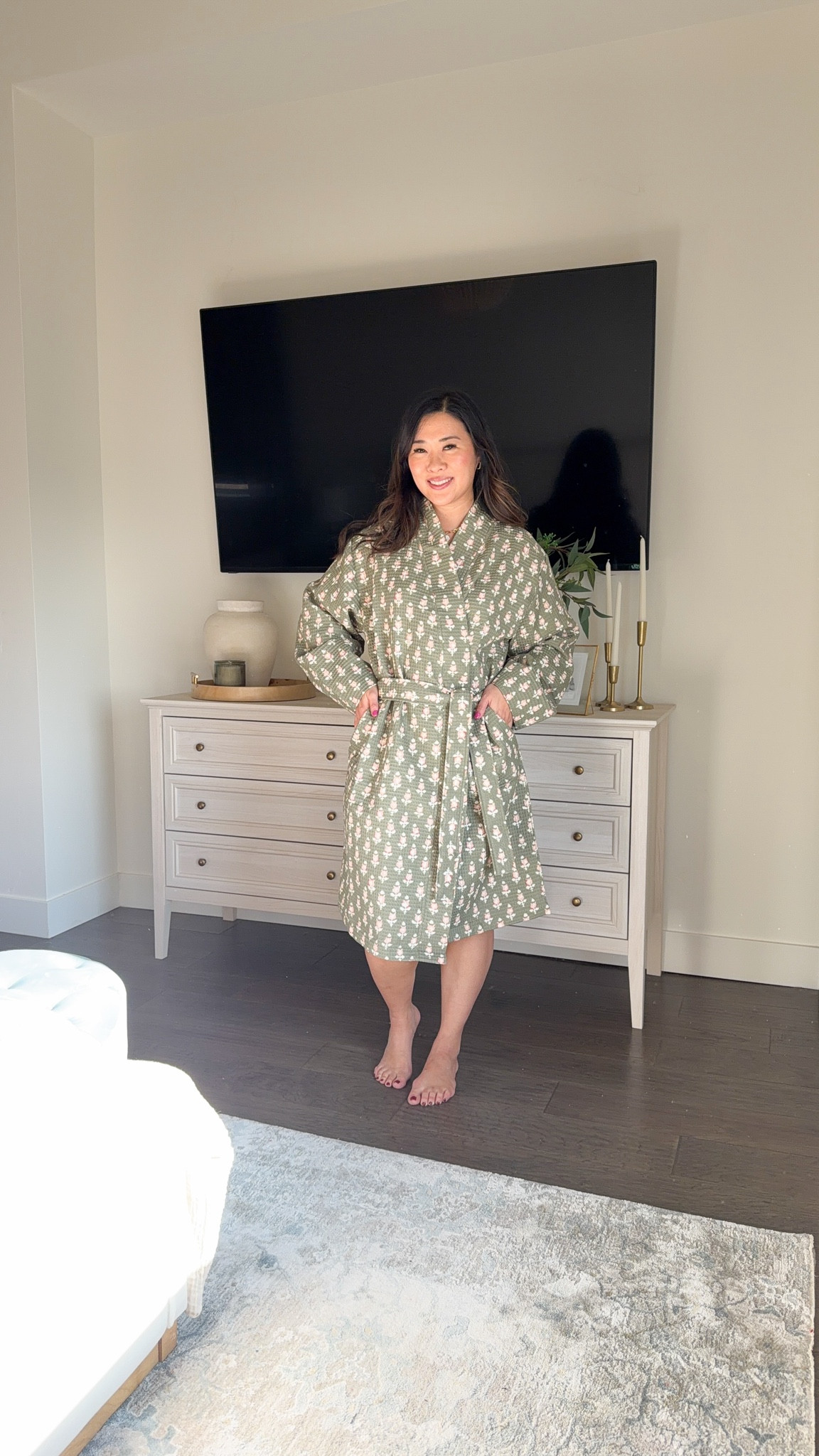 High end / Anthropologie looking bath robe from Target! 
