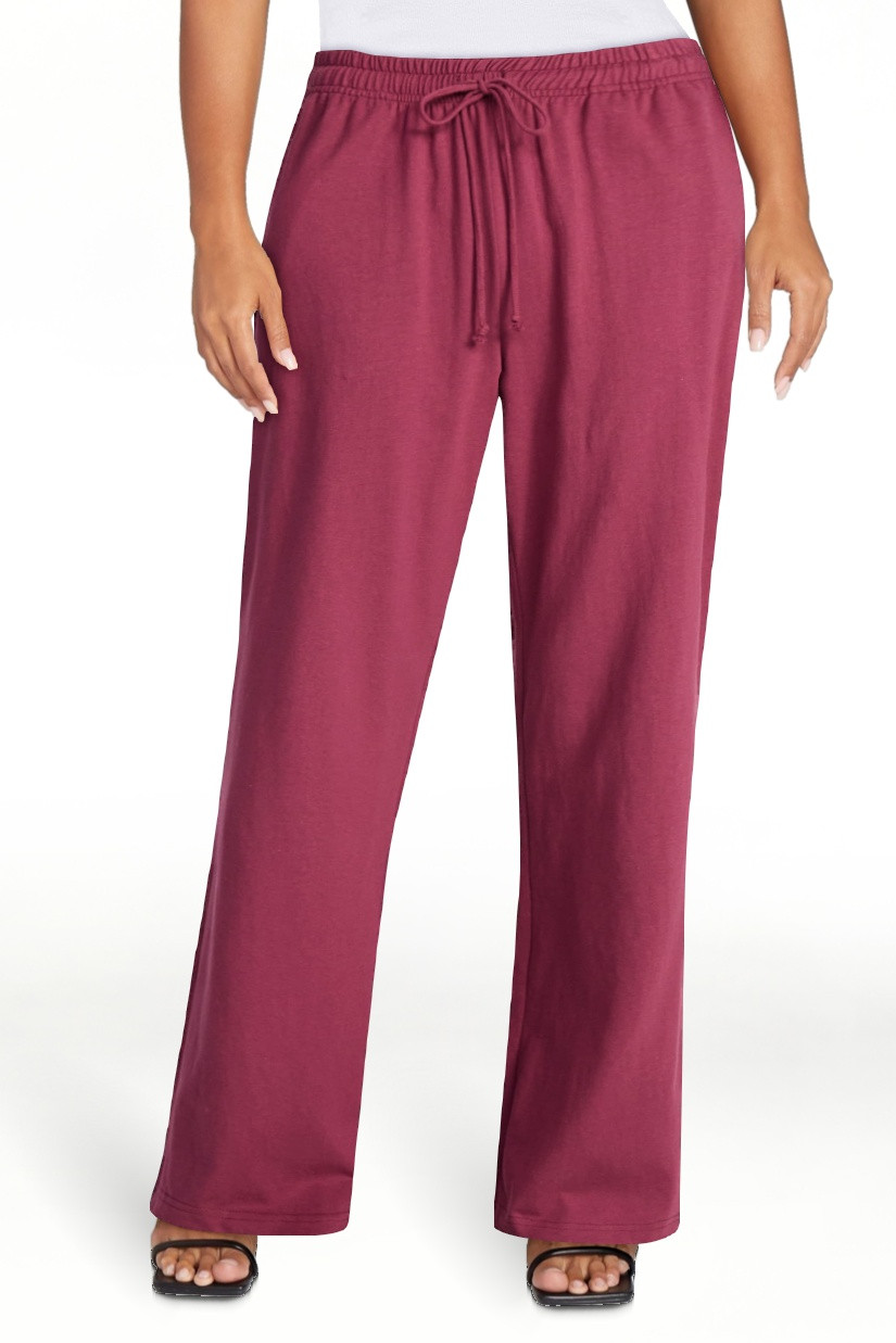 No Boundaries Cotton Jersey Drawstring Pants, 31.5'' Inseam, Women's XXS-XXL | Walmart (US)