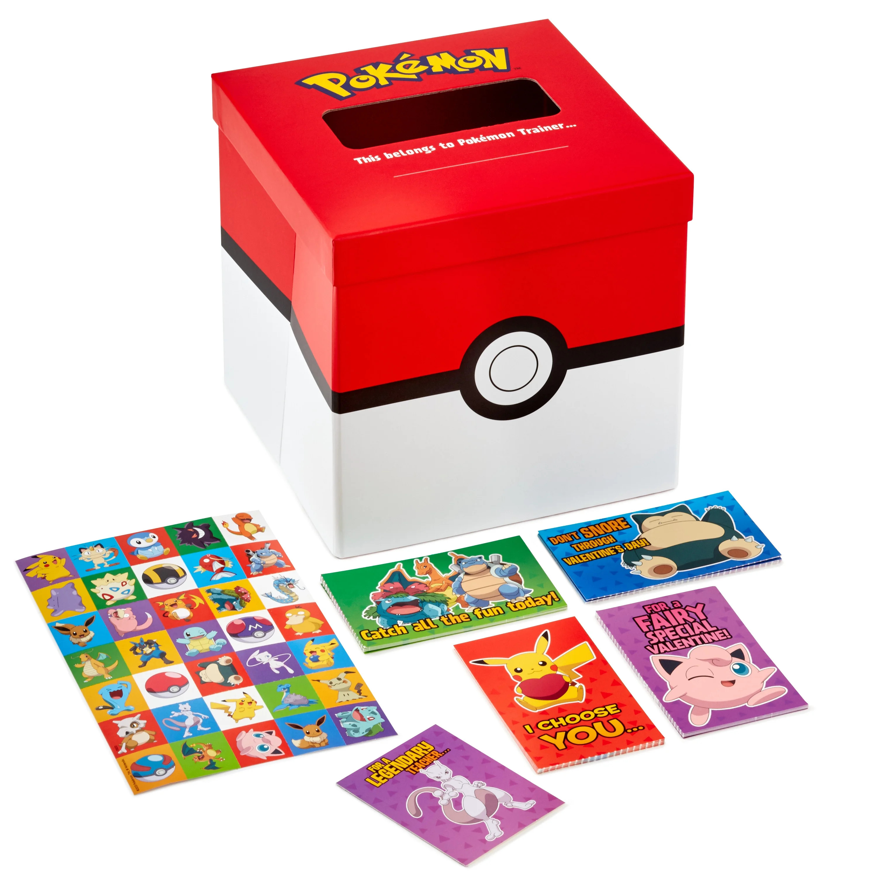 Hallmark Valentines Day Cards for Kids and Mailbox for Classroom Exchange, Pokémon (1 Box, 32 Va... | Walmart (US)