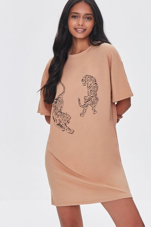 Tiger Graphic T-Shirt Dress | Forever 21 (US)