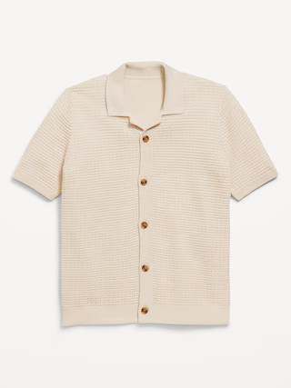 Sweater-Knit Button-Front Shirt for Boys | Old Navy (US)
