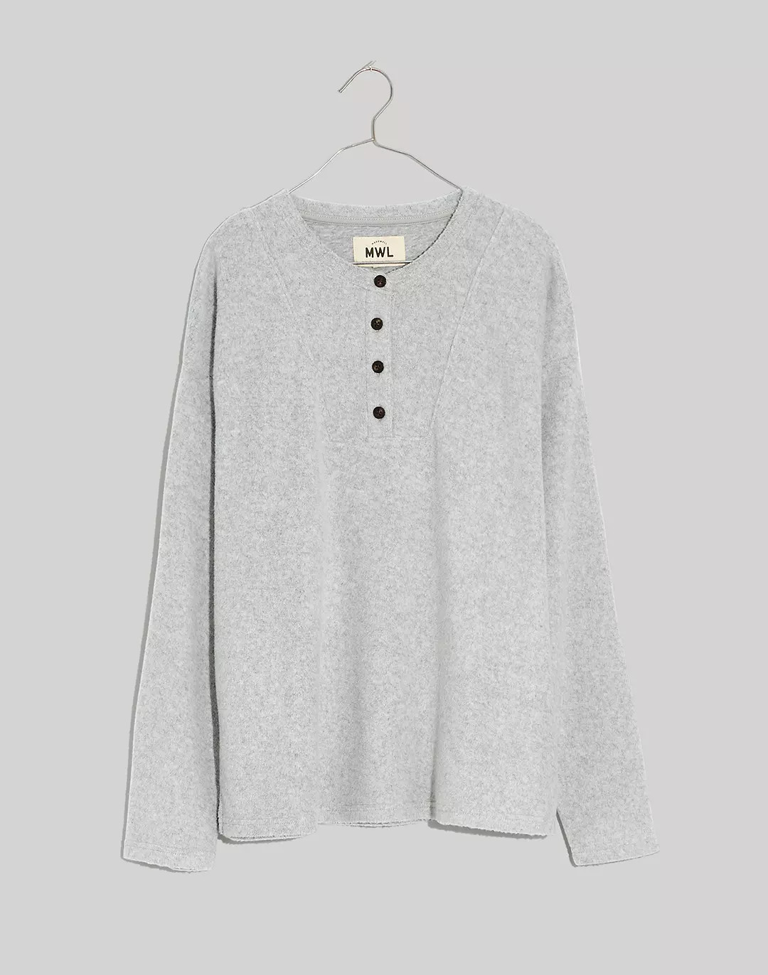 MWL Cozybrushed Henley Top | Madewell