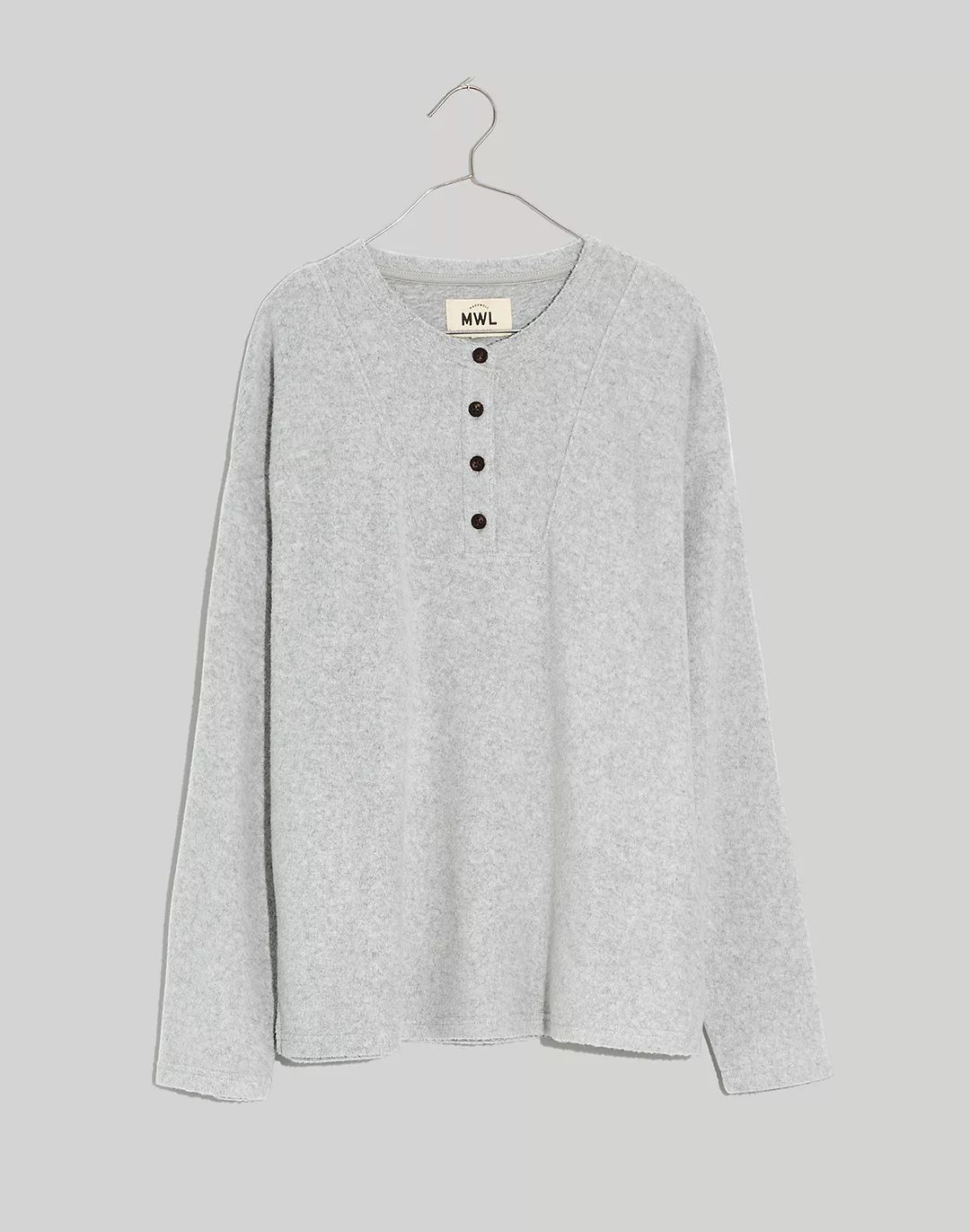 MWL Cozybrushed Henley Top | Madewell