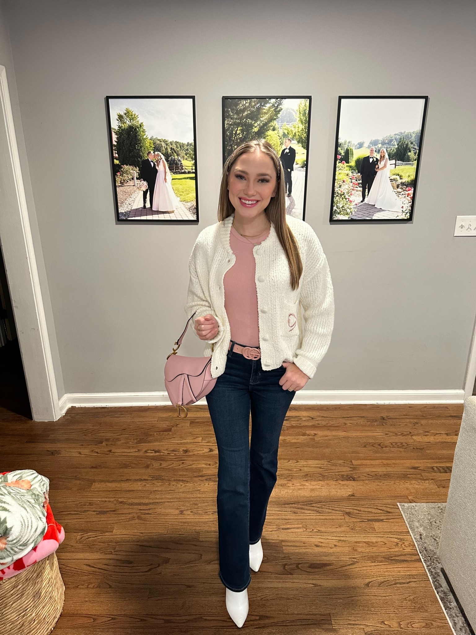 Pretty in pink and cozy in white — layering up in the sweetest shades! #OOTD

#LTKSeasonal #LTKWatchNow #LTKFindsUnder100