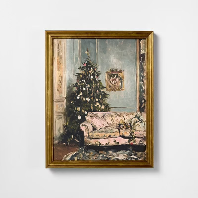 11"x14" Moody Christmas Scene Framed Wall Art - Threshold™ designed with Studio McGee | Target
