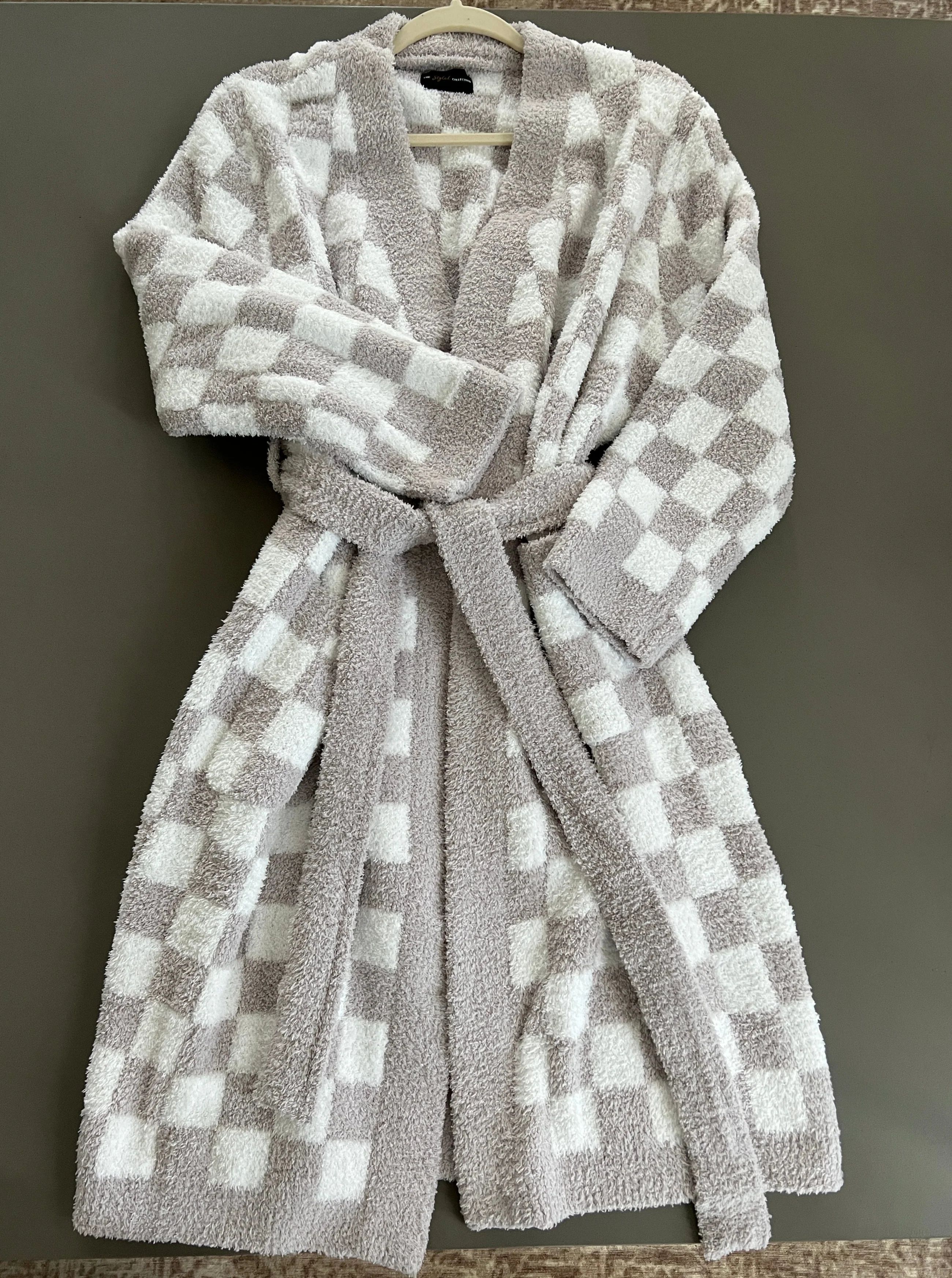 Checkered Buttery Robe | The Styled Collection