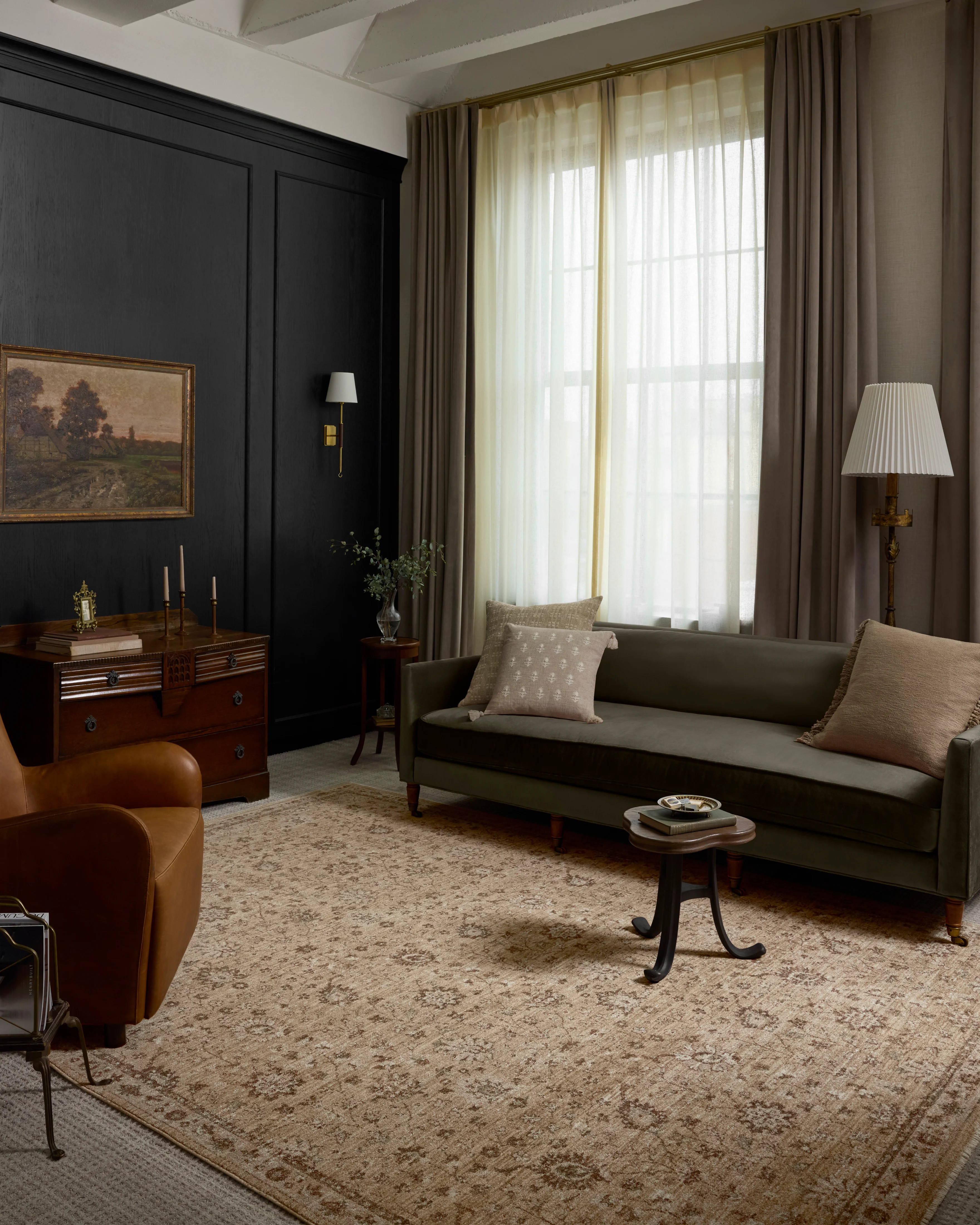 Magnolia Home by Joanna Gaines x Loloi-Storrie-STR-04-Wheat, Earth | Rugs Direct