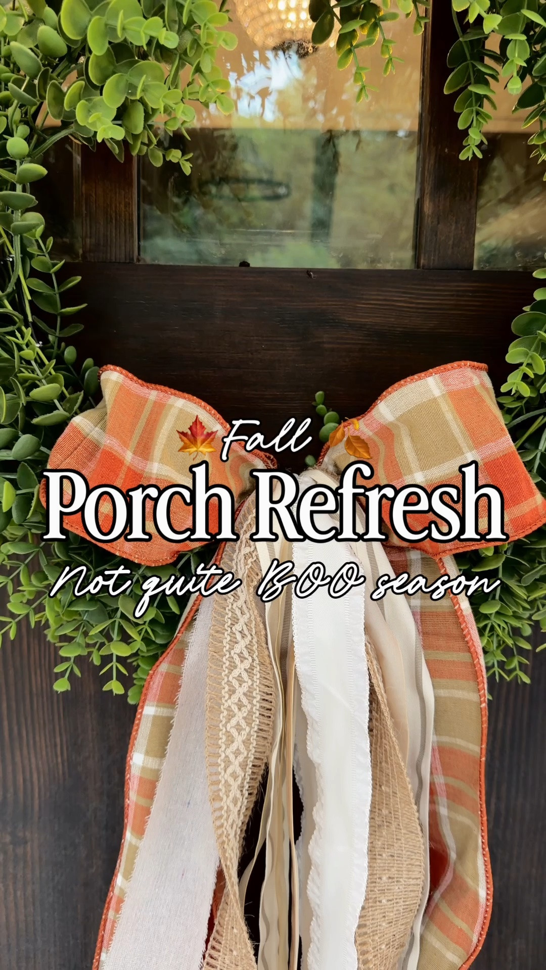 Not quite ready for BOO season… but the porch was definitely ready for a little refresh. 🍂🤎 Comment PORCH and I’ll send you the details!

New doormats, fresh ribbon on the door, cozy outdoor pillows, new lanterns—and maybe my favorite upgrade of all… a little outdoor refrigerator to keep cold waters ready because Georgia clearly didn’t get the fall weather memo. 😂

Just a simple early fall front porch refresh to carry us through these still-hot September days until the pumpkins officially take over. 🎃

#FallPorchDecor #FrontPorchIdeas #FallHomeDecor