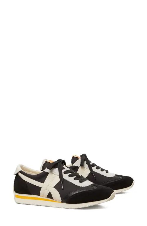 Tory Burch Hank Sneaker in Perfect Black/New Ivory at Nordstrom, Size 6.5 | Nordstrom