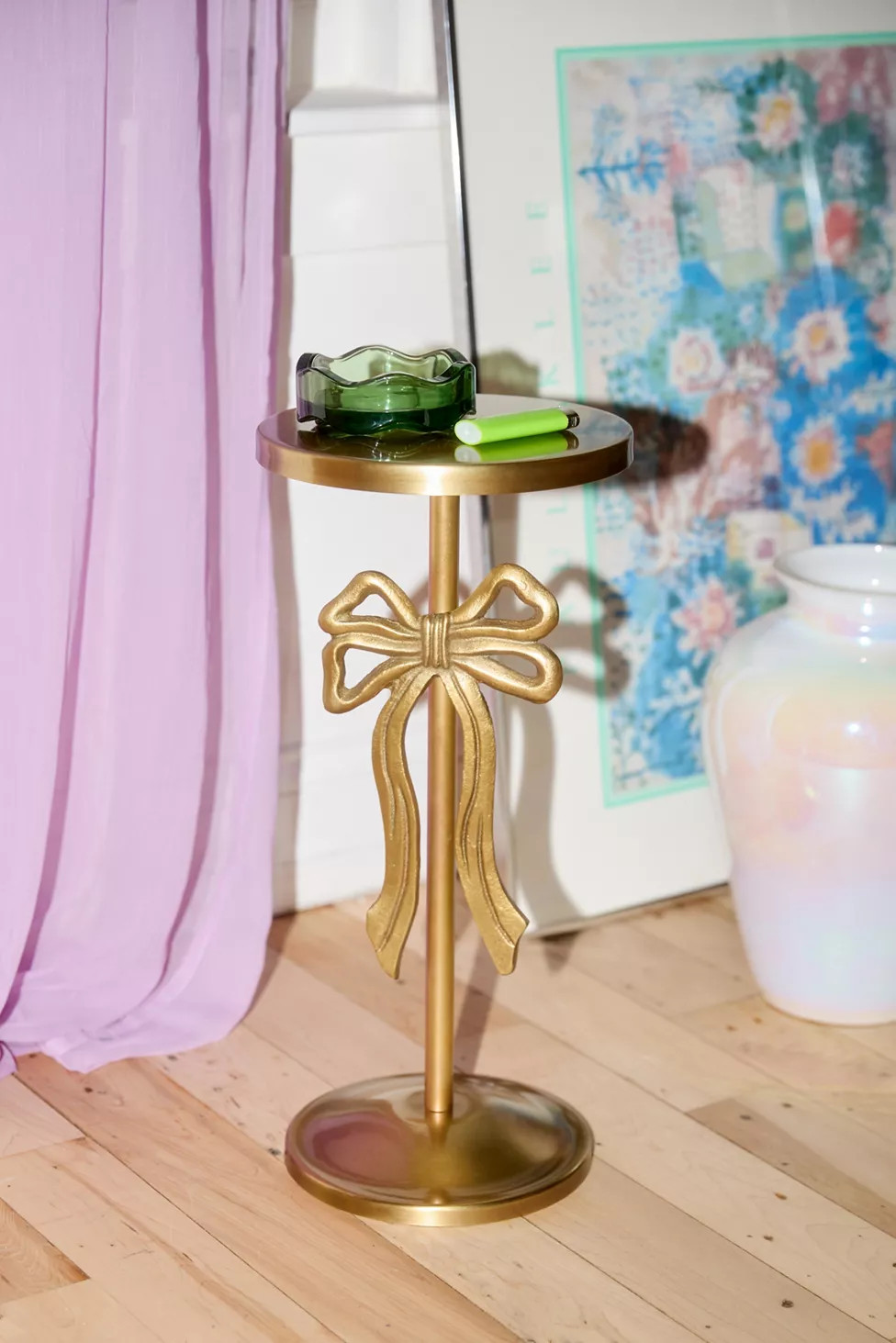 Bow Metal Drink Side Table | Urban Outfitters (US and RoW)