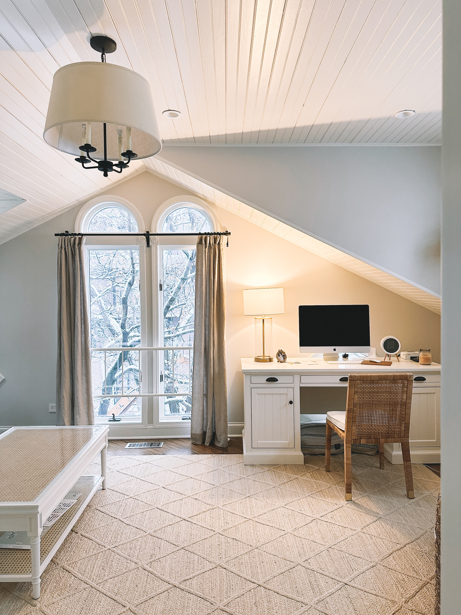 Snow day in the treehouse office ❄️ My rug is 20 percent off with code “UPGRADE” tonight only!! Does NOT shed 👏🏻

#LTKhome #LTKsalealert #LTKSale