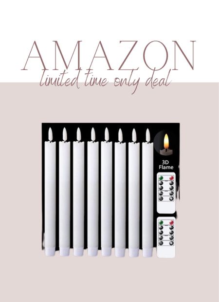 Amazon - limited time only deal 
Battery tapered candles 

#LTKsalealert #LTKFind #LTKxPrimeDay