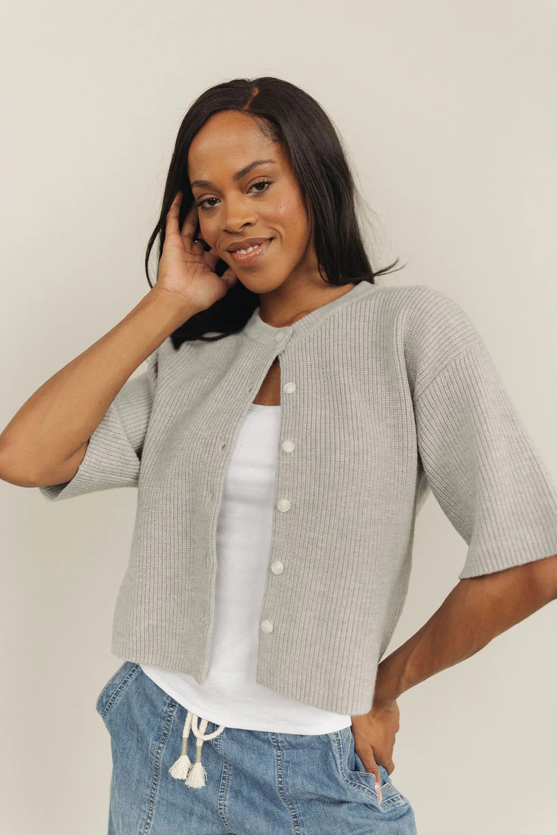 Ellen Cardigan in Grey | Henly
