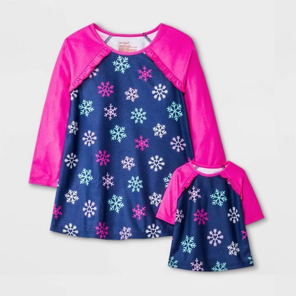 Toddler Girls' Snowflake 'Doll and Me' NightGown - Cat & Jack™ | Target