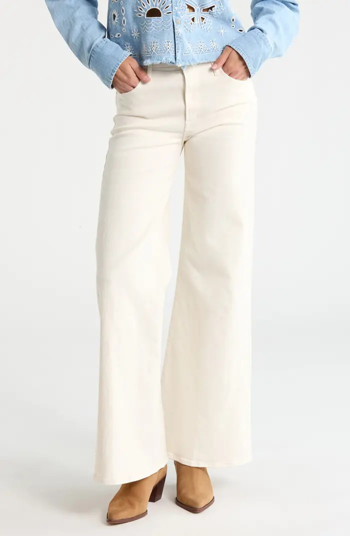 MOTHER The Twister Skimp High Waist Wide Leg Pants | Nordstromrack | Nordstrom Rack